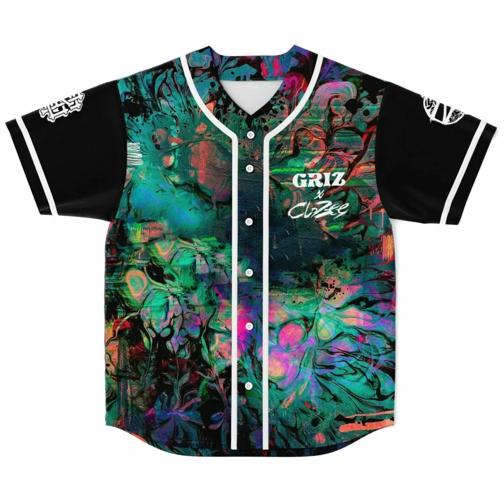 GRIZ 13 Color of your soul Jersey Harajuku Thin button Baseball Uniform Men Women Baseball Jersey - Griz Merch