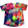 GRIZ INFRA RAD BASEBALL JERSEY LARGE SHOW LOVE SPREAD LOVE Men Women Baseball Jersey For EDM - Griz Merch