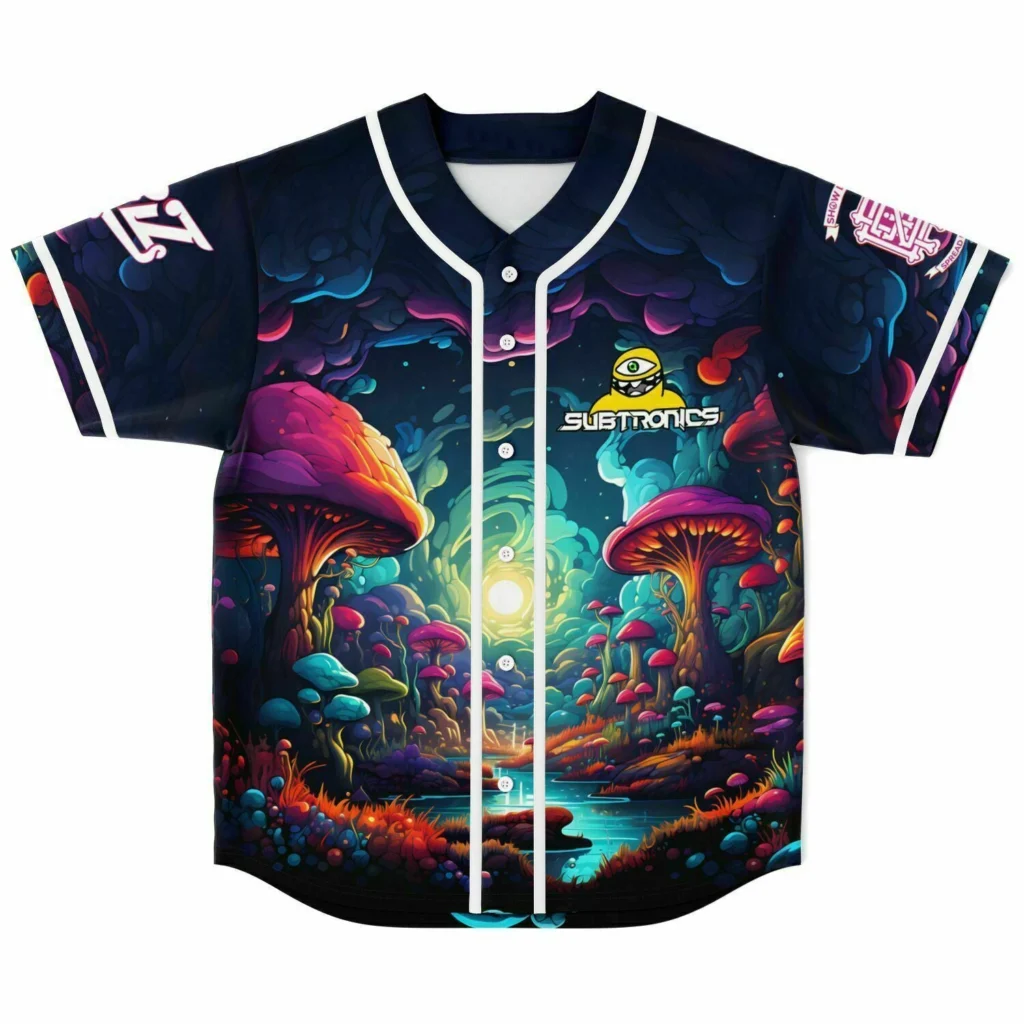 GRIZ Subtronics Baseball Jersey Harajuku Thin button Baseball Uniform Baseball Jersey Fro EDM Fan - Griz Merch