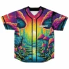 Producer GRIZ Concert Site Mushroom Print Streetwear Harajuku Thin button Baseball uniform Baseball Jersey Unisex customizable - Griz Merch