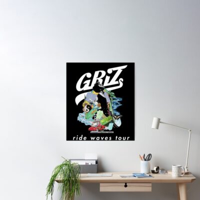 Griz Ride Waves Tour 7 Poster Official Griz Merch