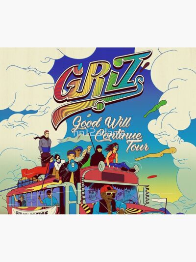 Griz Good Will Tour 2021 Masjule Tapestry Official Griz Merch