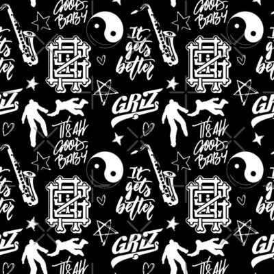 Griz Pattern Tote Bag Official Griz Merch