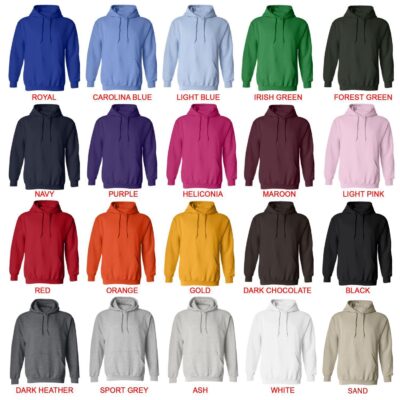 hoodie color chart - Griz Merch