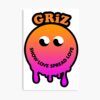 Griz Merch Dripy Smiley Poster Official Griz Merch