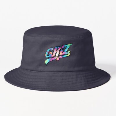 Griz Logo- Rainbow Pixel Tie-Dye Print Bucket Hat Official Griz Merch