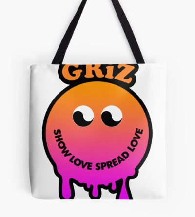 Griz Merch Dripy Smiley Tote Bag Official Griz Merch