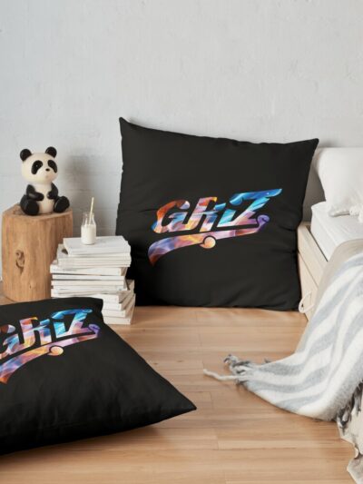 Griz Flames Throw Pillow Official Griz Merch