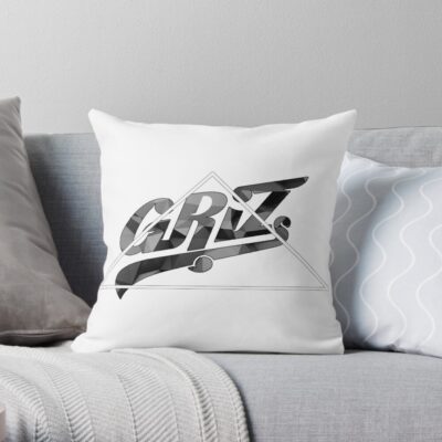 Griz Throw Pillow Official Griz Merch