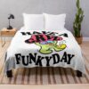 Griz Merch Griz Have A Funky Day Throw Blanket Official Griz Merch