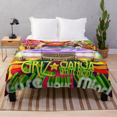 Griz Your Mind Tour 2022 Masmart Throw Blanket Official Griz Merch