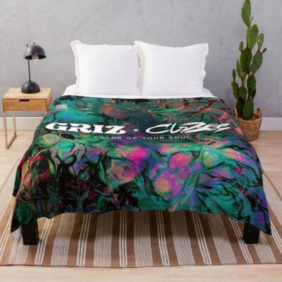 Griz Color Your Soul Tour 2022 Masmart Throw Blanket Official Griz Merch