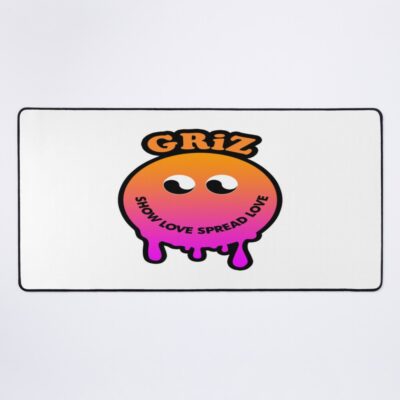 Griz Merch Dripy Smiley Mouse Pad Official Griz Merch