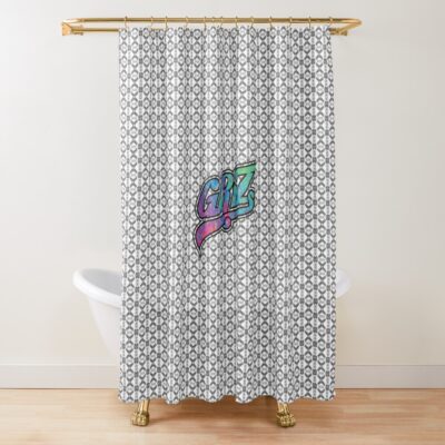 Griz Psychedelic Festival Vibes Shower Curtain Official Griz Merch