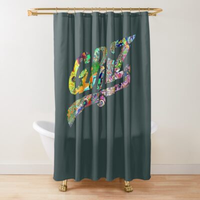 Griz Trippy Psychedelic. Shower Curtain Official Griz Merch