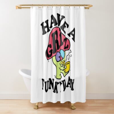 Griz Merch Griz Have A Funky Day Shower Curtain Official Griz Merch