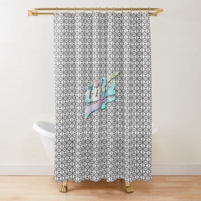 Griz Cotton Candy Festival Vibes Shower Curtain Official Griz Merch