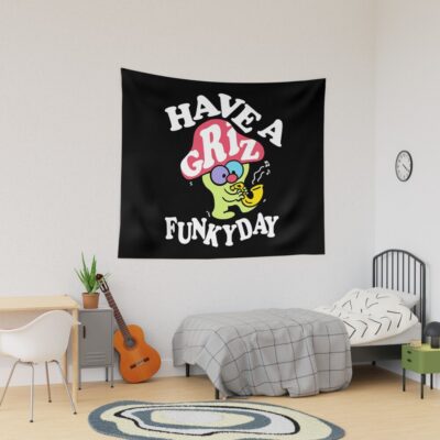 Griz Merch Griz Have A Funky Day Tapestry Official Griz Merch