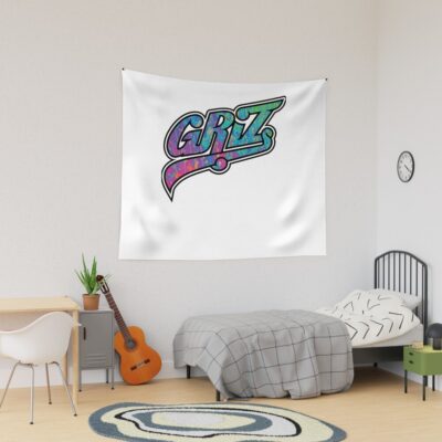 Grizs Funny Logo Tapestry Official Griz Merch